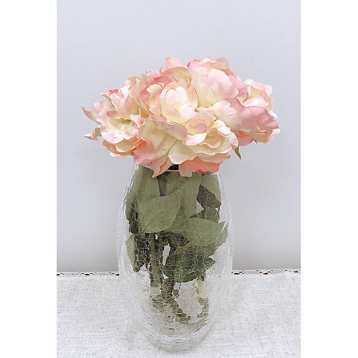 Liscio Ottico - 11" Centerpiece Vase with Cracked/Spiral Design