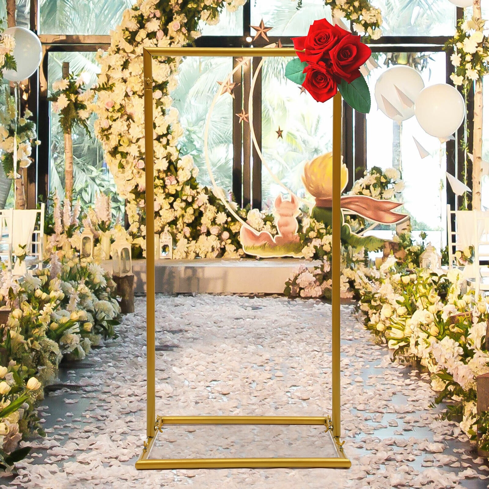 Welcome Sign Stand Arch Decor for Wedding Party Metal Floral Archway  Ceremony Arch Wrought Iron Backdrop Arch Stand - China Display Stand and  Display Rack price