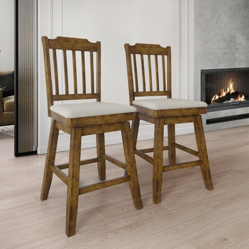 CraftPorch Classic Swivel Counter Chairs