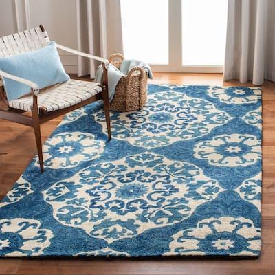 SAFAVIEH Handmade Roslyn Mirzeta Modern Floral Wool Rug