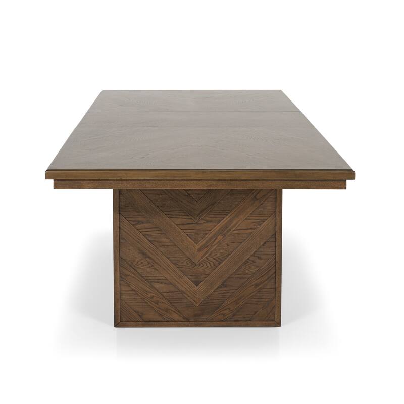 Furniture of America Virex Rustic 5-Piece Solid Wood Extendable Dining Table Set