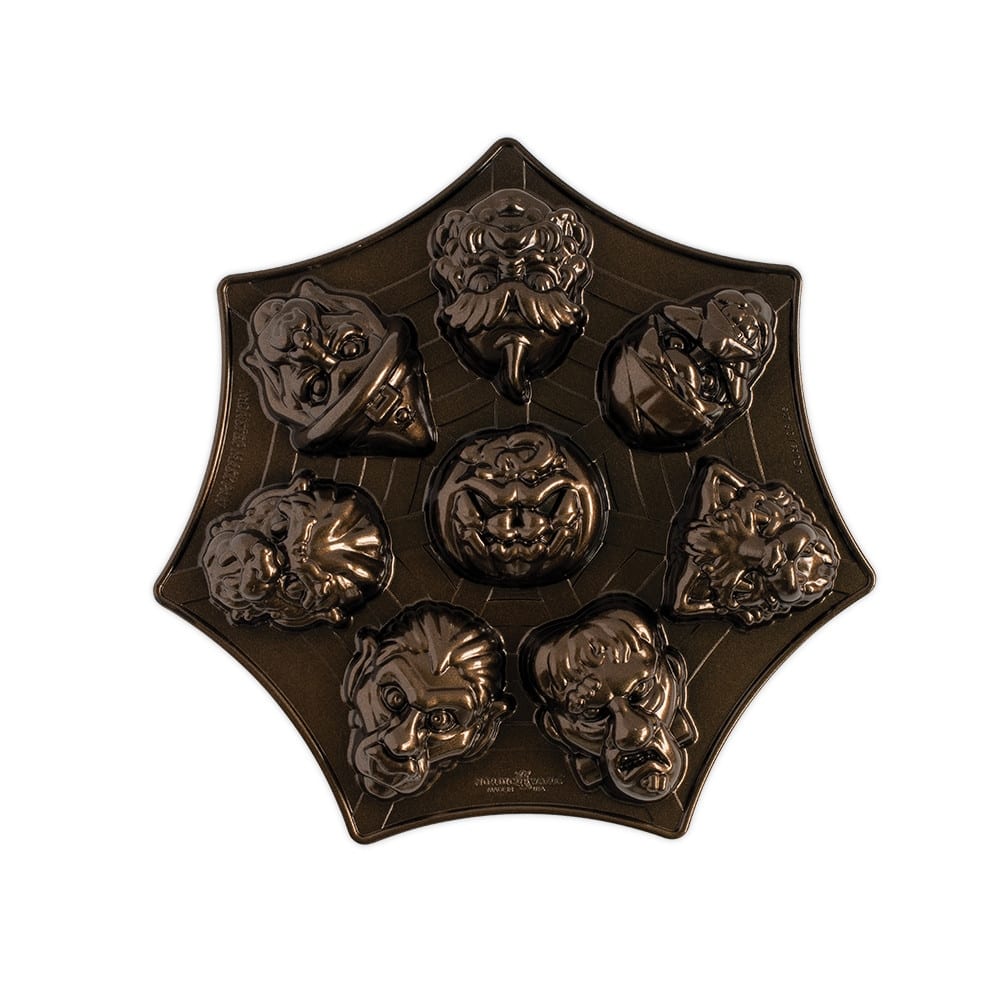 Nordic Ware Monster Mask Cakelet Pan - Brown