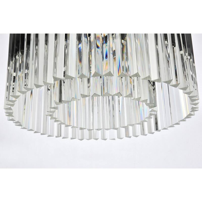 Royce Edge 8-Light Matte Black Chandelier
