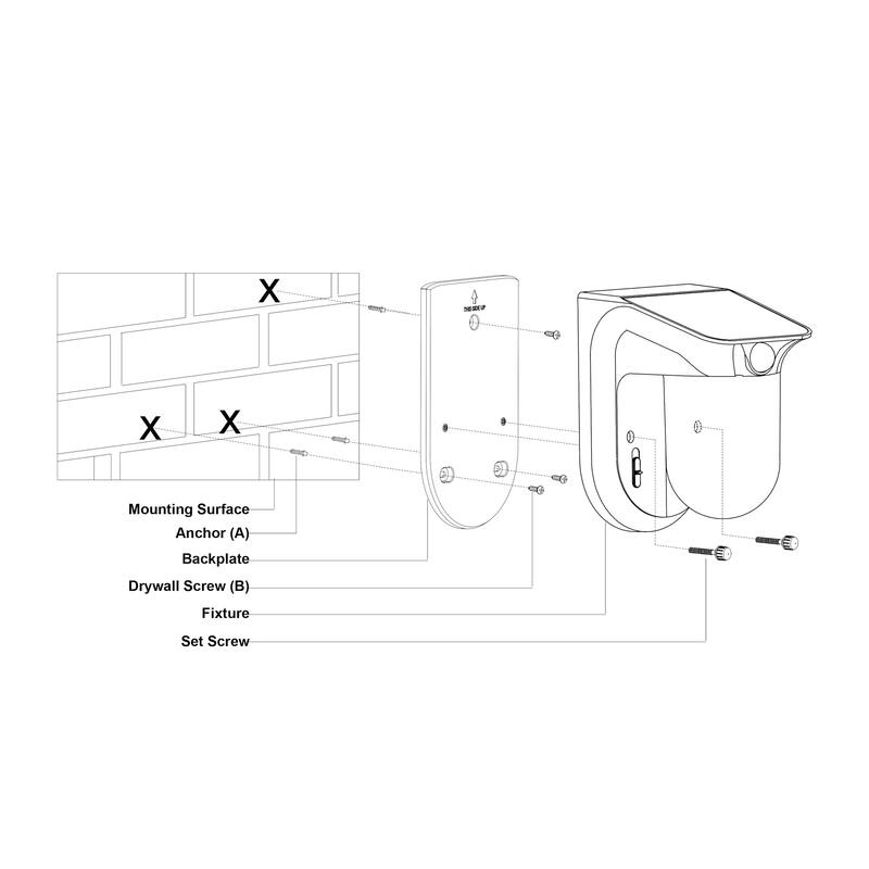 Vaxcel Lighting T0724 Outdoor Security 7" Tall LED Outdoor Wall Sconce