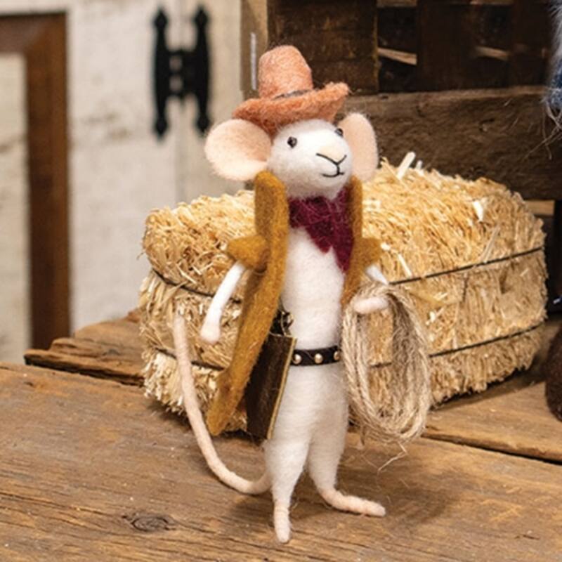 Cowboy Mouse Ornament
