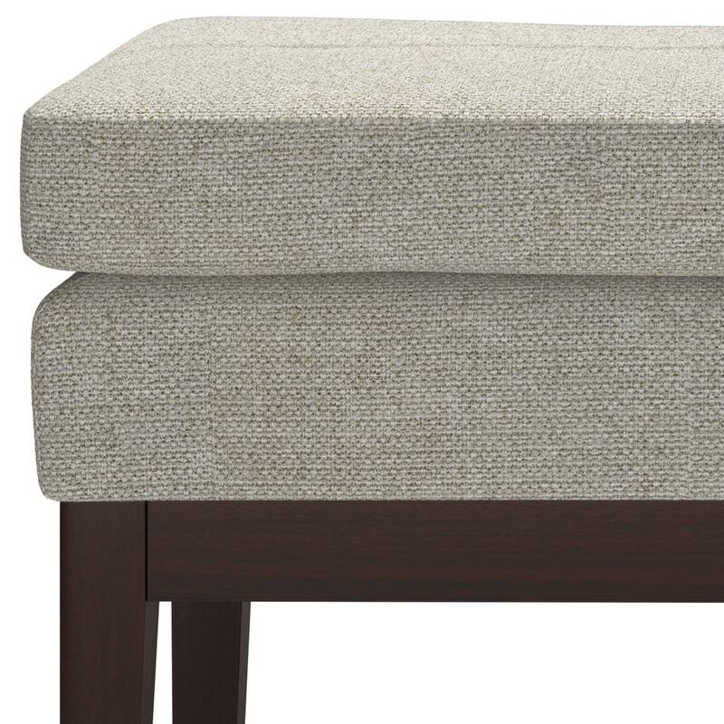 WYNDENHALL Bragg 27 inch Wide Mid Century Small Ottoman Bench