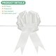 preview thumbnail 1 of 5, 10pcs Large Pull Bow 10 Inch Flower Bows for Wedding Baskets White