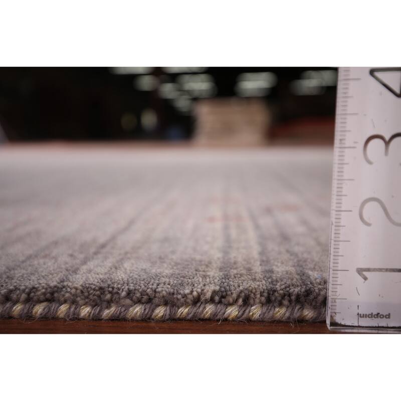 Gabbeh Indian Area Rug Handmade Wool Carpet - 5'2"x 7'10"