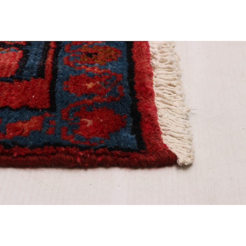 ECARPETGALLERY Hand-knotted Andelz Navy, Red Wool Rug - 3'7 x 5'11