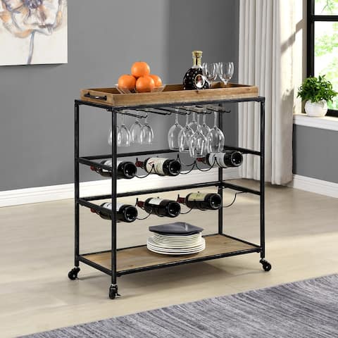 FirsTime & Co. Concord Farmhouse Removable Tray Bar Cart