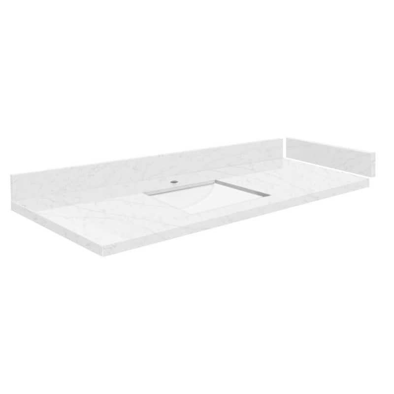 Transolid VT49.25x22-1RU-1 Silestone 50" Quartz Vanity Top with