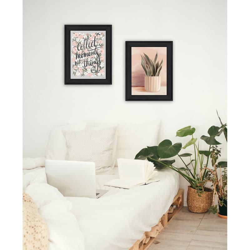 Trendy Decor 4U "Collect Moments Not Things" Printed Framed Wall Art by House Fenway