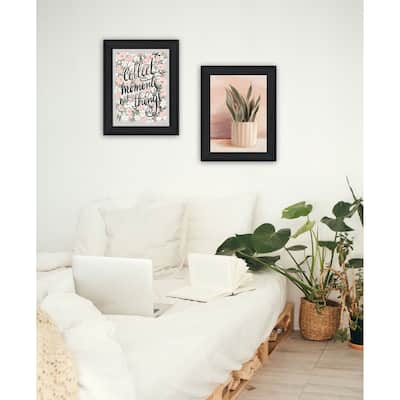 Trendy Decor 4U "Collect Moments Not Things" Printed Framed Wall Art by House Fenway
