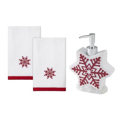 Avanti Sparkle Lotion Pump & Finger Tip Towel 2 Pack Set