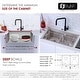 preview thumbnail 6 of 42, Dual-Mount Stainless Steel Workstation Kitchen Sink built in Accessories