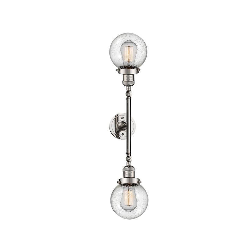 Innovations Lighting Beacon 2 Light 23" Wide Bathroom Vanity Light - Polished Nickel / Seedy