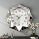 preview thumbnail 9 of 10, Modern Octagon Wall Clock Mirrored Large Clock