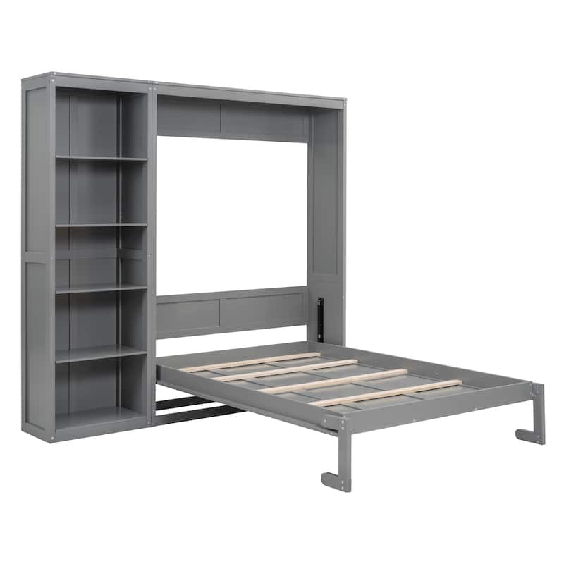 Murphy Bed Wall Bed with Shelves