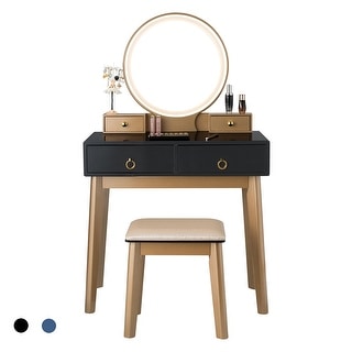 Solid Hardwood Vanity Table - Overstock - 9282404