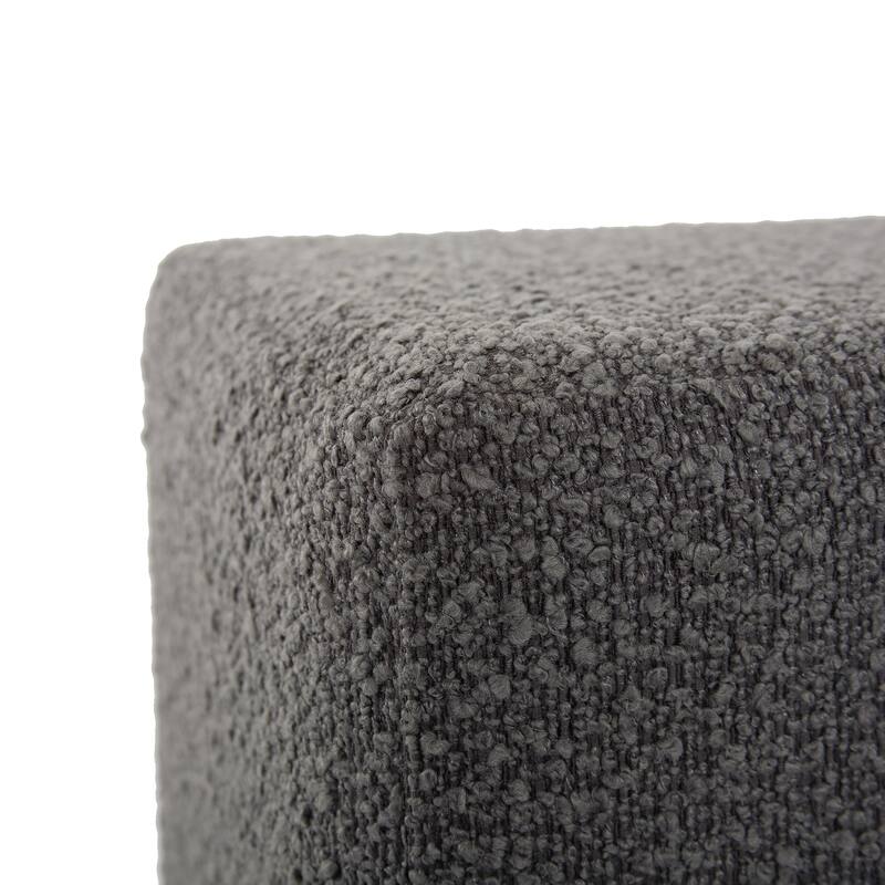 Allan Andrews No Tip Short Block Ottoman with Cover, Barbet Collection