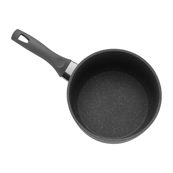 Shop Ballarini Modena Forged Aluminum Nonstick Saucepan With Lid Granite Overstock 27298855
