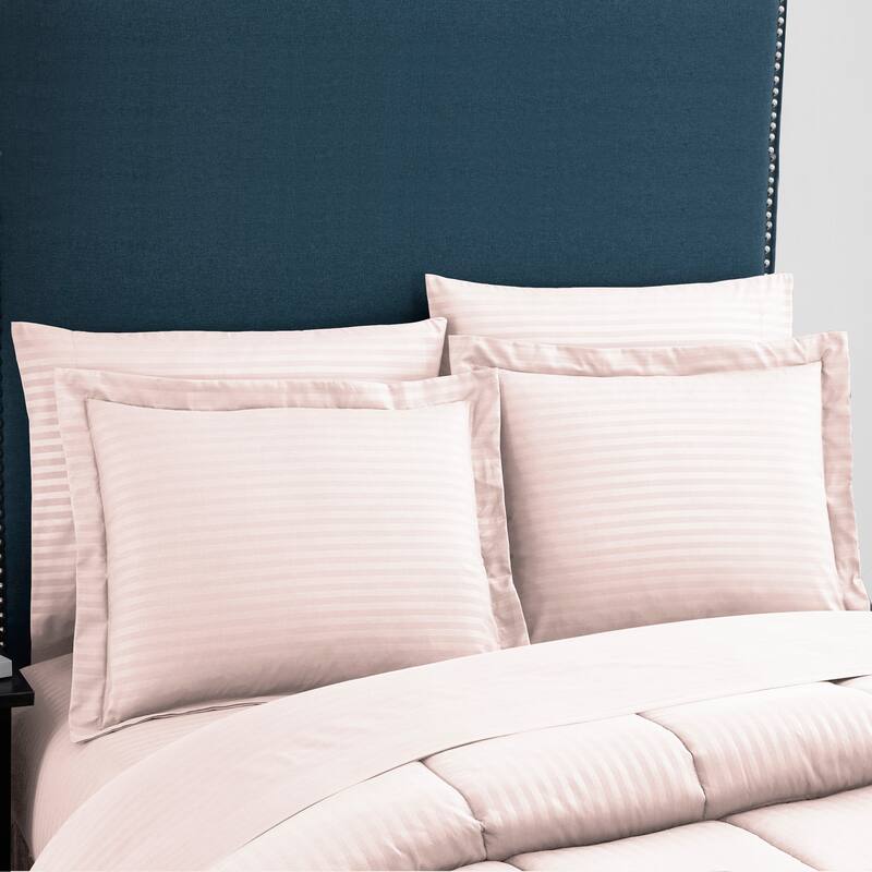 Soft Dobby 8-piece Striped Down Alternative Bed-in-a-Bag Set w/ Sheets