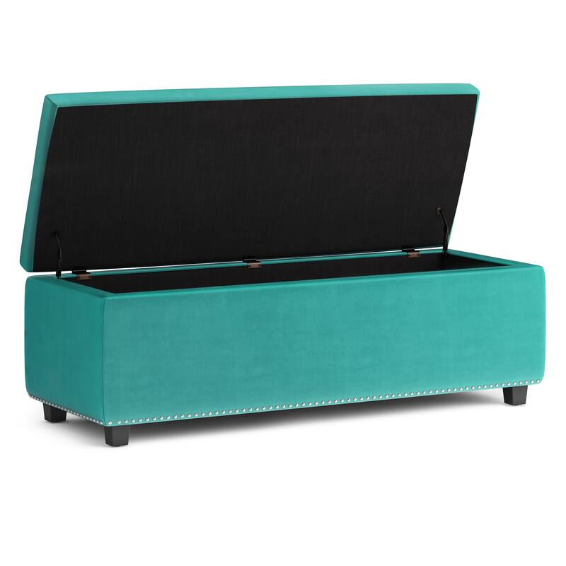 WYNDENHALL Springfield 48 inch Wide Rectangle Storage Ottoman