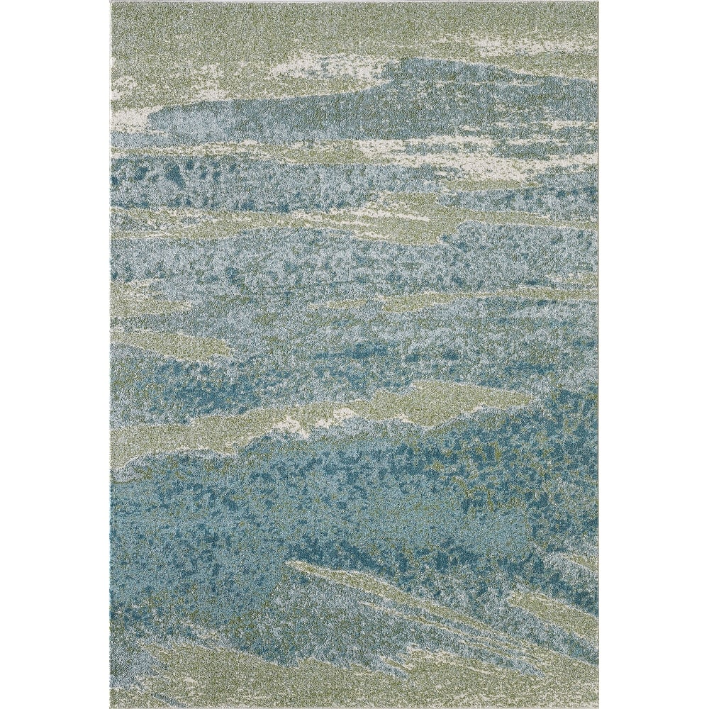 Domani Globe Distressed Landscape Rug