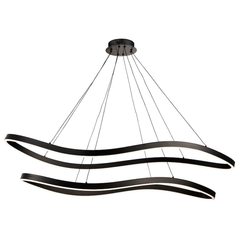 Sylas 48 Inch LED Pendant Matte Black Finish - Matte Black