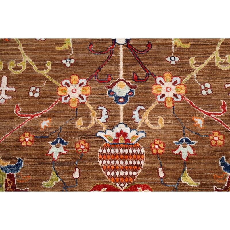 Vegetable Dye Traditional Oriental Ziegler Wool Area Rug Hand-knotted - 6'9" x 9'4"