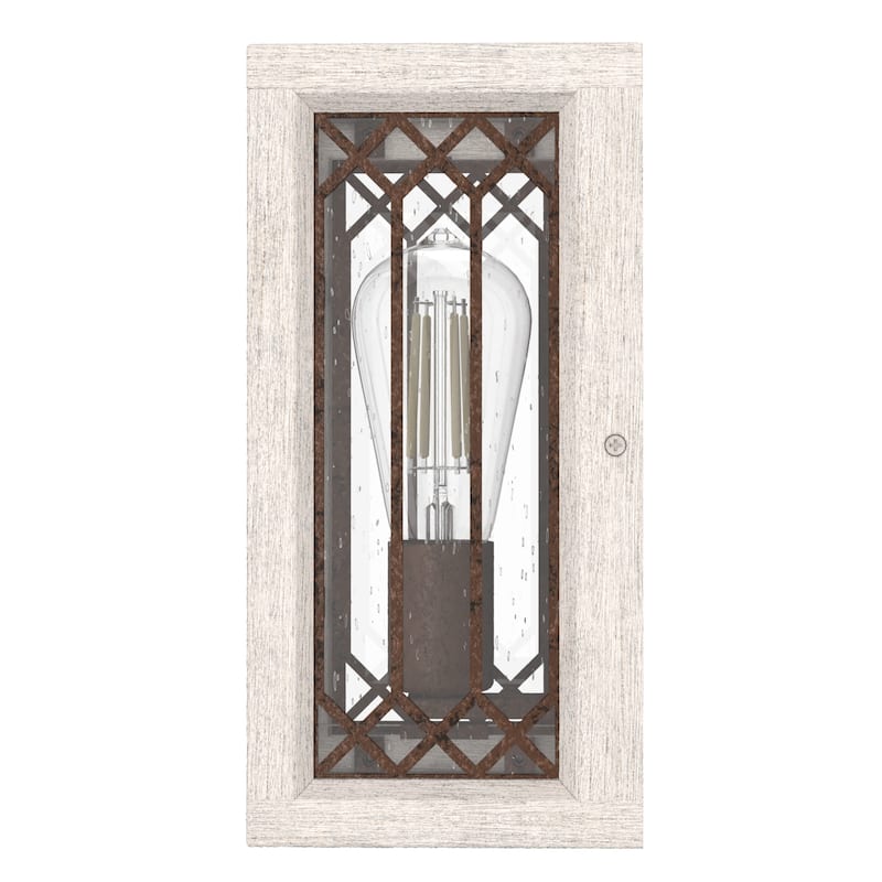Hunter Chevron 1-Light Wall Sconce - Hallway, Bedroom, Bath - Farmhouse, Transitional, Rustic