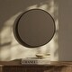 preview thumbnail 57 of 80, Classic Wooden Frame Farmhouse Round Wall Mirror