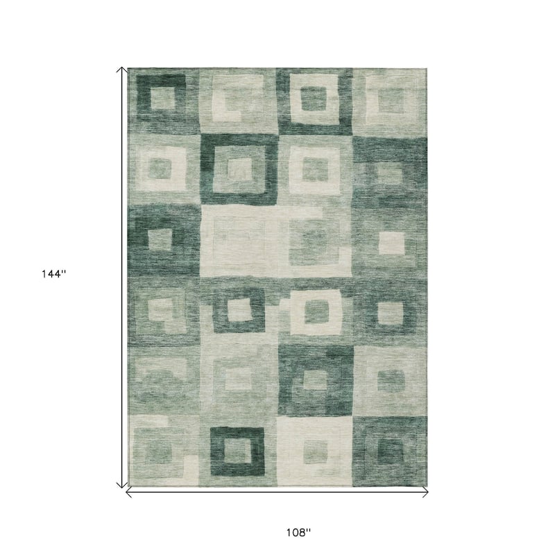 HomeRoots Geometric Transitional Rectangle Outdoor Rug