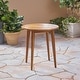 preview thumbnail 2 of 4, Stamford Outdoor Acacia Bistro Table with Straight Legs by Christopher Knight Home