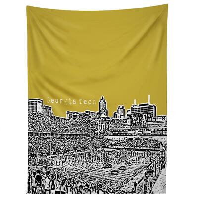 Deny Designs Georgia Tech Yellow Tapestry (2 Size Options)
