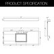 preview thumbnail 23 of 28, PROOX Bath Vanity Cultured Marble Counter Top Rectangle Porcelian Sink
