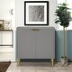 preview thumbnail 11 of 10, GZMR Hexagonal Pattern 2-door Storage Cabinet Buffet Cabinet Sideboard
