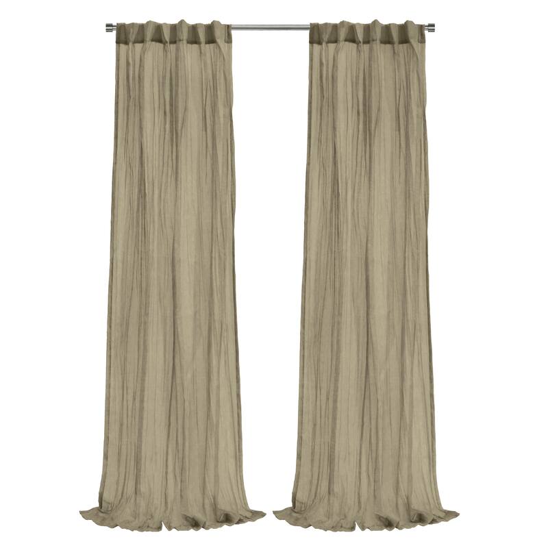 Paloma Sheer Dual Header Curtain Panel