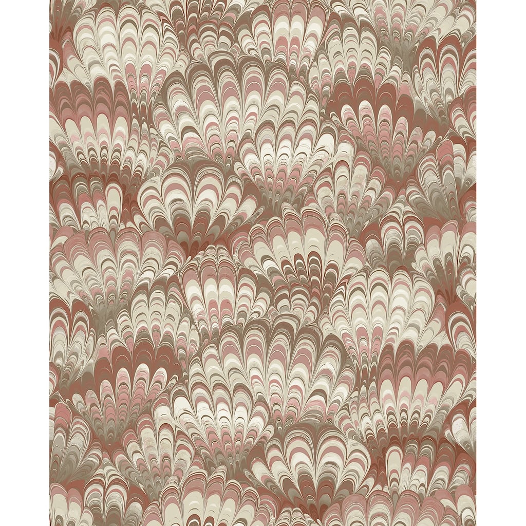 A-Street Prints Octavia Ruby Marbled Ink Wallpaper