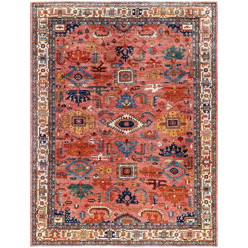 Serapi One-of-a-Kind Hand-Knotted Area Rug - Pink - 9' 1" x 11' 10"