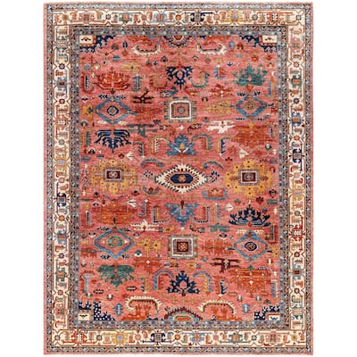 Serapi One-of-a-Kind Hand-Knotted Area Rug - Pink - 9' 1" x 11' 10"