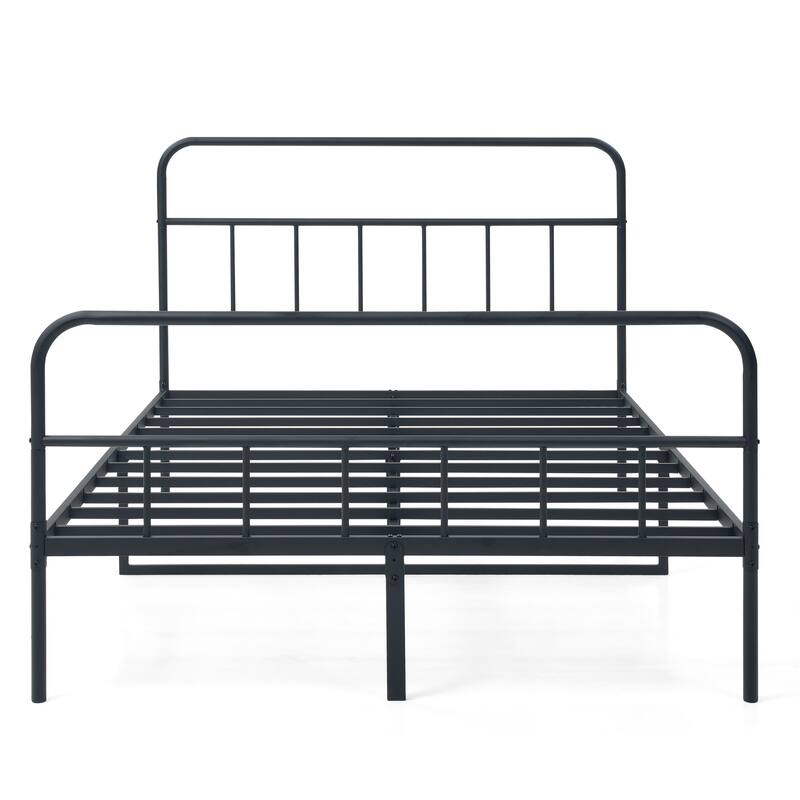 Bed frame, metal bed frame, iron platform bed frame, canopy bed frame