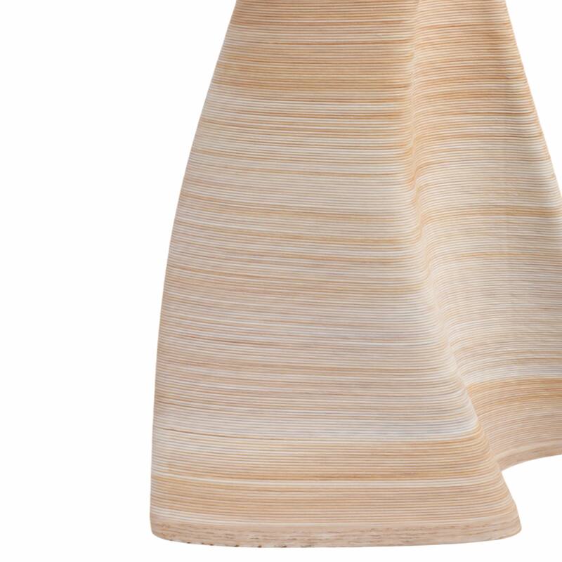 Decorative Vase - Tan Porcelain 3D Printed Textured