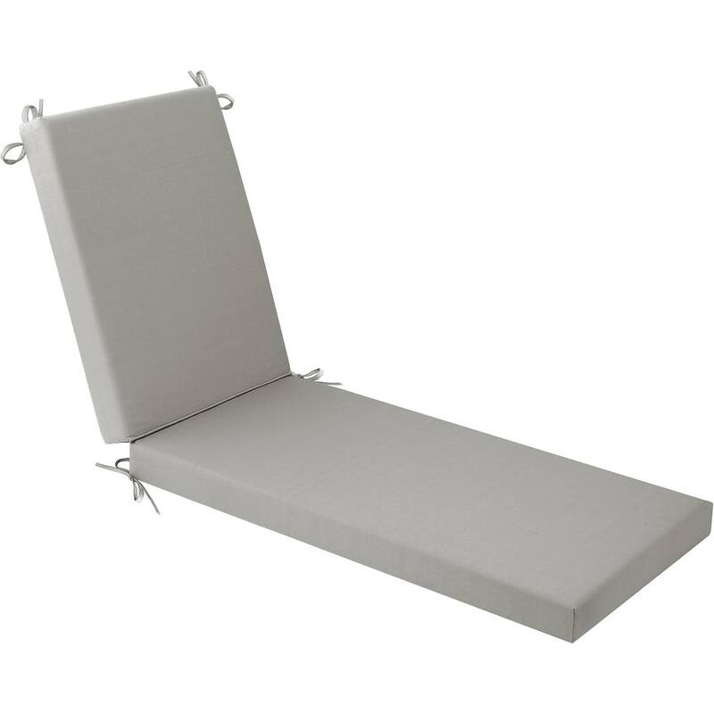 WINSOON Chaise Lounge Cushions Outdoor 72 x 21 x 3 Inch - Light Gray