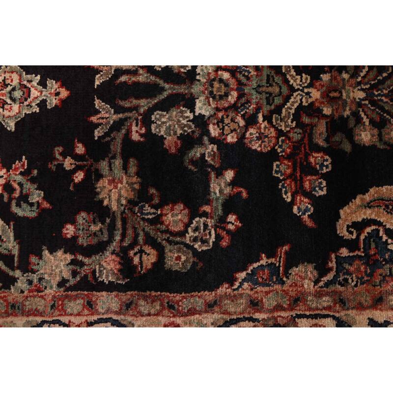ECARPETGALLERY Hand-knotted Andelz Navy Wool Rug - 2'8 x 8'1