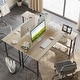 preview thumbnail 34 of 113, Small L Shaped Desk with Storage Shelves Corner Computer Desk