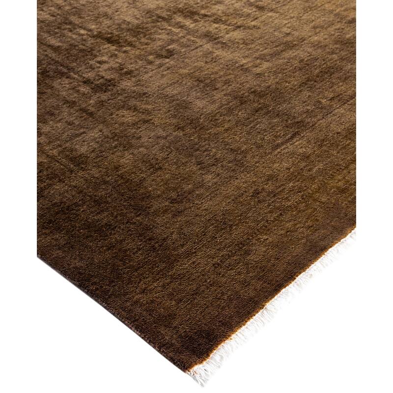 Overdyed One-of-a-Kind Hand-Knotted Area Rug - Gold - 8' 3" x 10' 3"