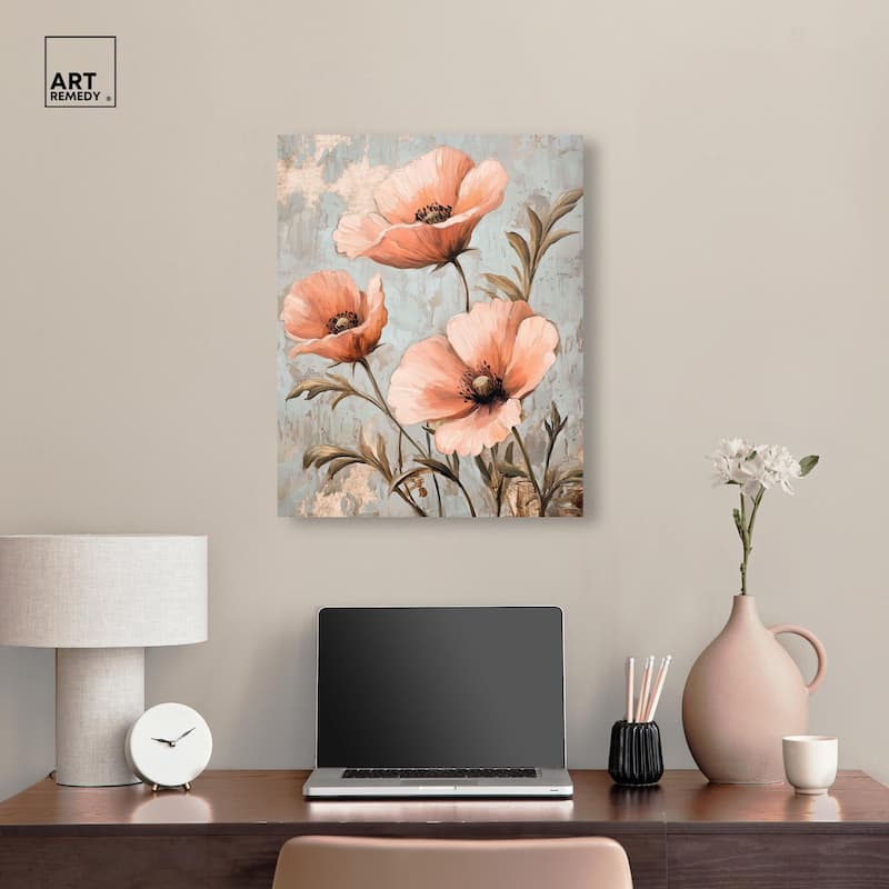 Artistic Blooms Canvas by Art Remedy, Gallery Wrapped