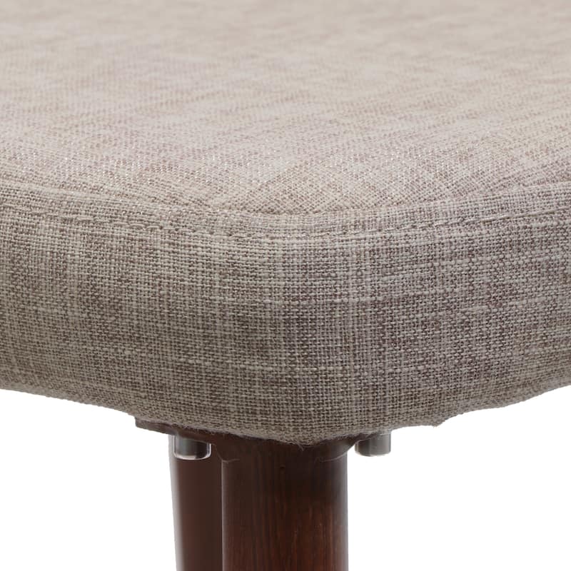 Modern Set of 2 Dining Chairs with Backrests Cushioned Seats, Metal Legs, for Dining Room Living Room and Bedroom
