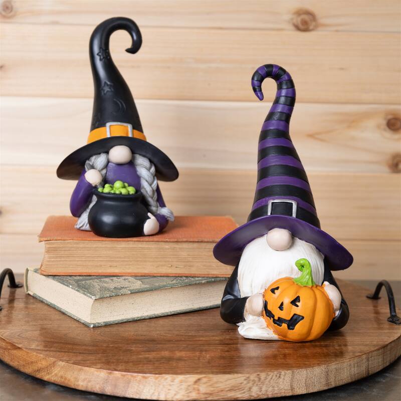 Witch Gnome Figurine (Set of 2)
